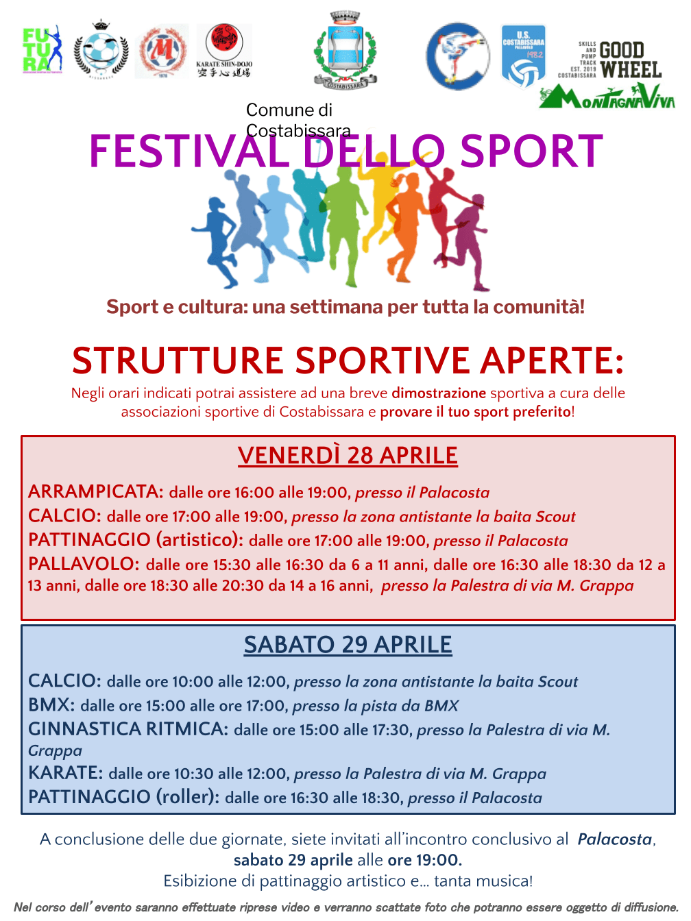 Programma strutture sportive aperte 2023